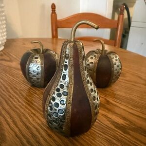 Source Unknown Metallic Accented Fruit Decor